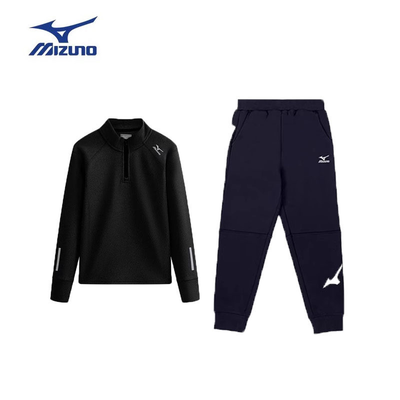 Официальные детские топы из воздушного хлопка Mizuno, леггинсы, весенние и осенние спортивные костюмы, универсальные для детей среднего возраста