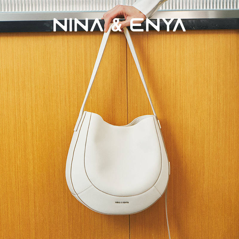 Сумка NINA ENYA/NINA ENYA Shirley, средняя сумка-мессенджер, новинка 2025 года, женская кожаная сумка-тоут для пригородных поездок
