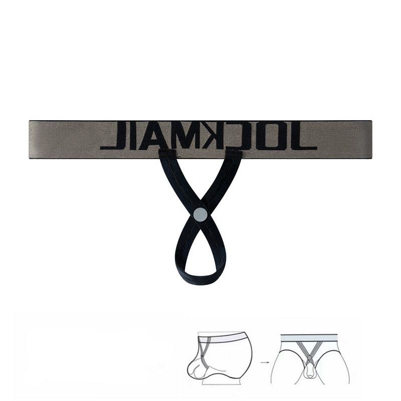 Мужское кольцо JOCKMAIL, нижнее белье, сексуальная нить, пустое кольцо, сексуальные стринги на пуговицах, регулируемая подтяжка кольца