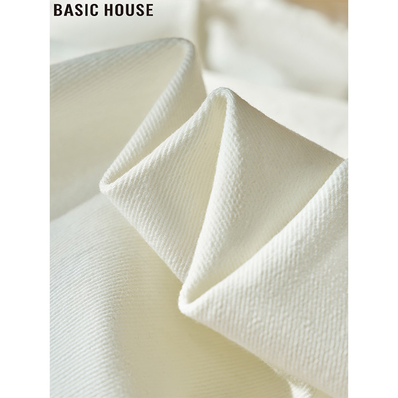 Basic House/Baijia/Хорошие белые повседневные джинсы с широкими штанинами, тонкие свободные брюки прямого кроя, женские летние 2026