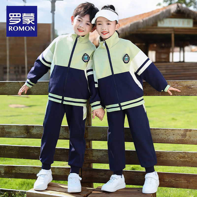 Кампусная одежда для учащихся начальной школы Ромон, спортивная одежда, униформа для детского класса, бейсбольная форма, весенне-осенний костюм для детского сада