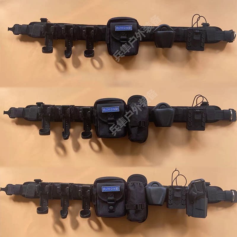 Новый стандартный тактический пояс из восьми частей molle patrol duty security armed belt с боковым отверстием, пластиковый стальной быстросъемный рукав, поясное уплотнение