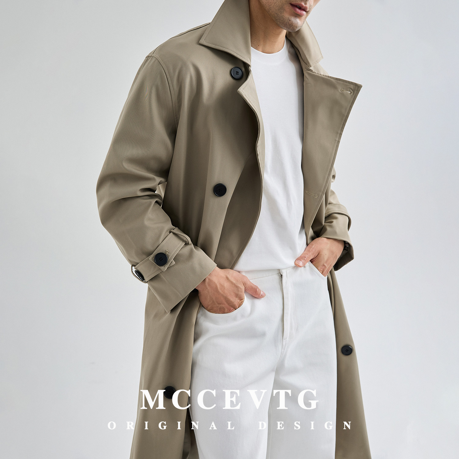 Мужская ветровка MCCEVTG в стиле ретро, слегка свободная повседневная модель...