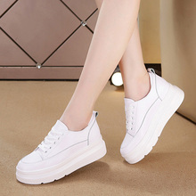 Tingya Baili Authentic 2024 Spring/Summer New Slim Small White Shoes, Casual Thick Sole Versatile, High Height Women's Board Shoes