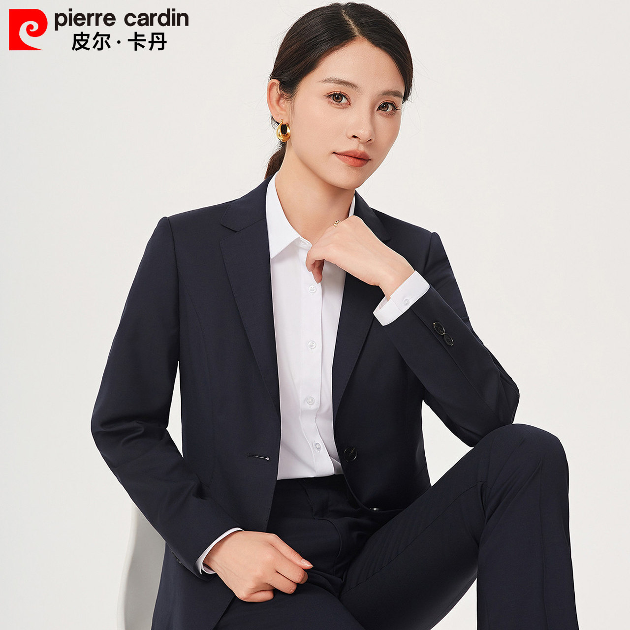 Шерстяной пиджак Pierre Cardin от Pierre Cardin, женская высококачественная профессиональная одежда, спецодежда, женский инструментальный костюм, групповая покупка