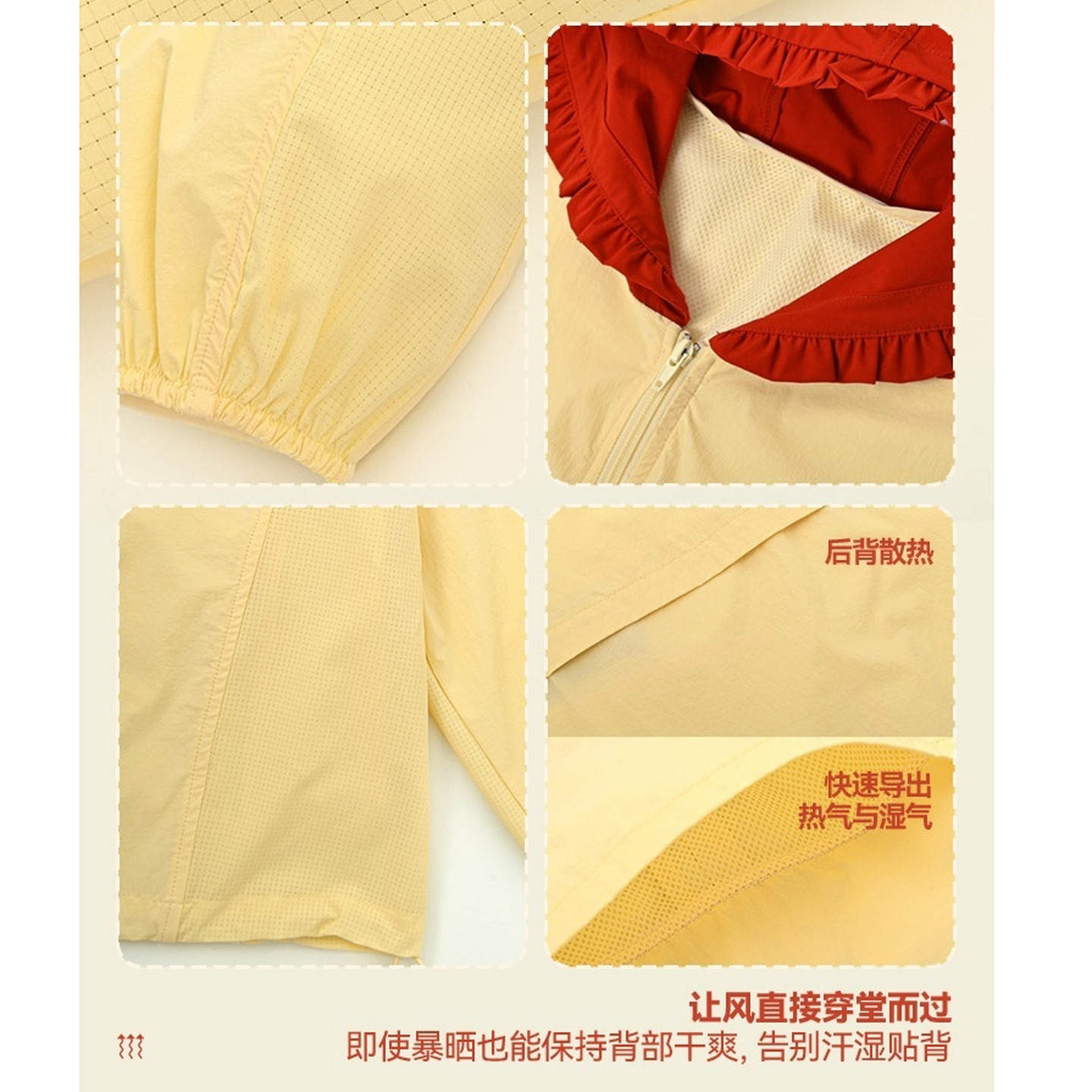 Forest Girl Tribe Cute Dopamine Sunscreen Coat Yellow Apple Breathable Thin Coat Womens Top Spring 2026 New Summer