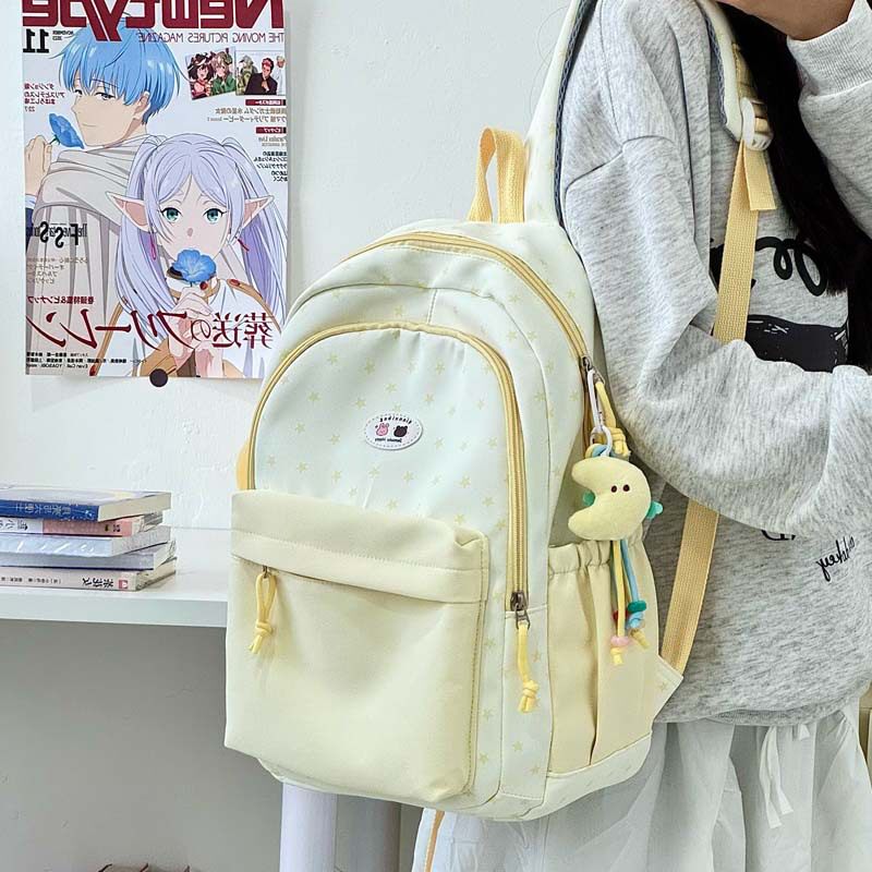 Новый высококачественный рюкзак Xiaomi в японском стиле ins Harajuku fresh and sweet star backpack для младших и старшеклассников