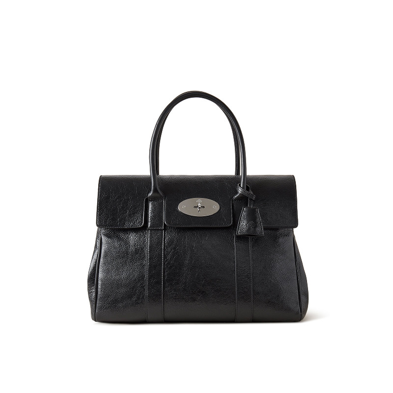 【Эксклюзивные преимущества】 Кожаная сумка из вощеной кожи Mulberry/Mabaoli Bayswater на одно плечо для поездок в пригородах.