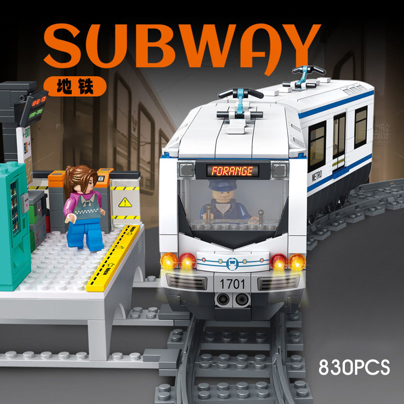 Серия City Rail Journey Subway, собранные строительные блоки, игрушки на День защиты детей, подходящие для мальчиков