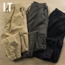 Hong Kong trendy thin style quick drying micro elastic workwear pants for men