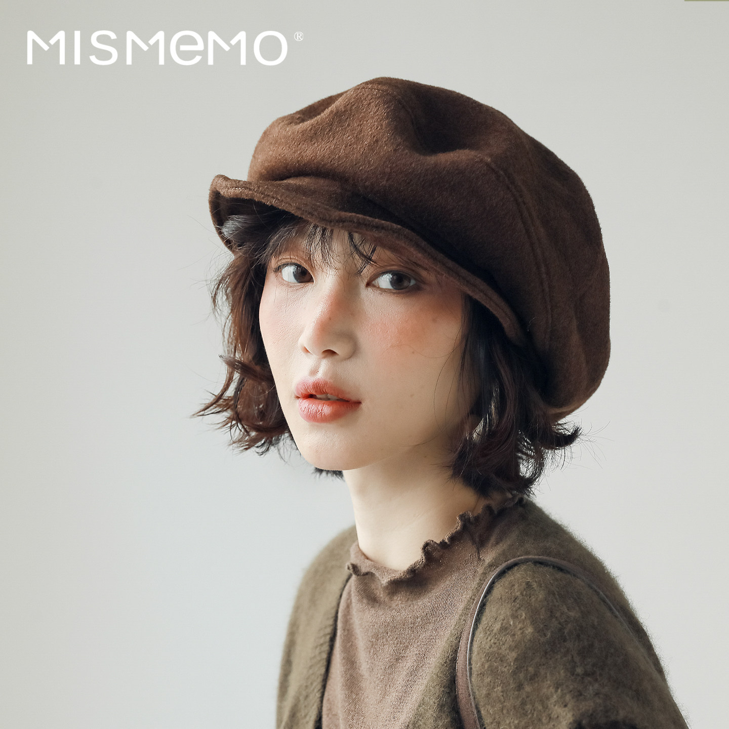 Ретро-берет MISMEMO, женская осенне-зимняя универсальная шляпа с короткими полями, демонстрирующая лицо, маленькая шляпа литературного художника, облачная шляпа