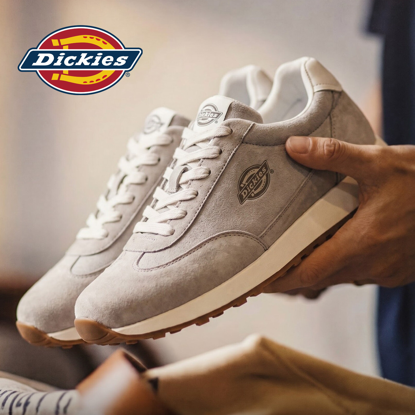 Мужская обувь Dickies Forrest; новинка 2026 года; осенняя кожаная спортивная обувь в немецком стиле; мужская обувь на толстой подошве; повседневная обувь