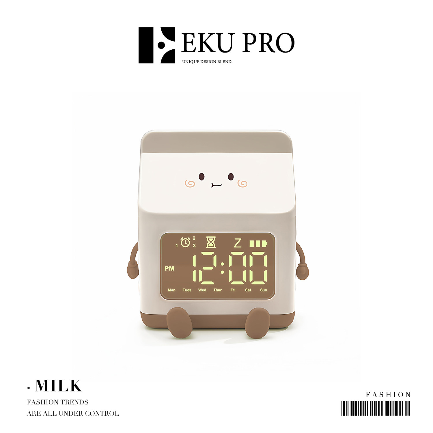 EKU PRO* коробка для молока· ins wind с ночником, умным маленьким будильником, специальным таймером, режим повтора | молока