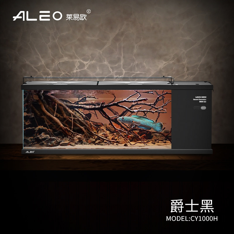 Laiyiou fish tank 2026 новый двухкамерный аквариум со встроенным боковым фильтром, бытовой экологичный аквариум из ультра-белого стекла arowana
