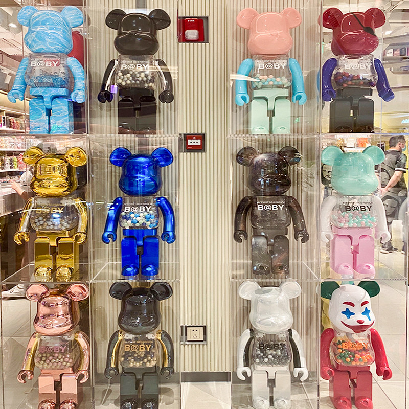 bearbrick 1000% жестокий медведь от пола до потолка крупногабаритное украшение гостиной строительные блоки bear tide play кукла подарок ручной работы