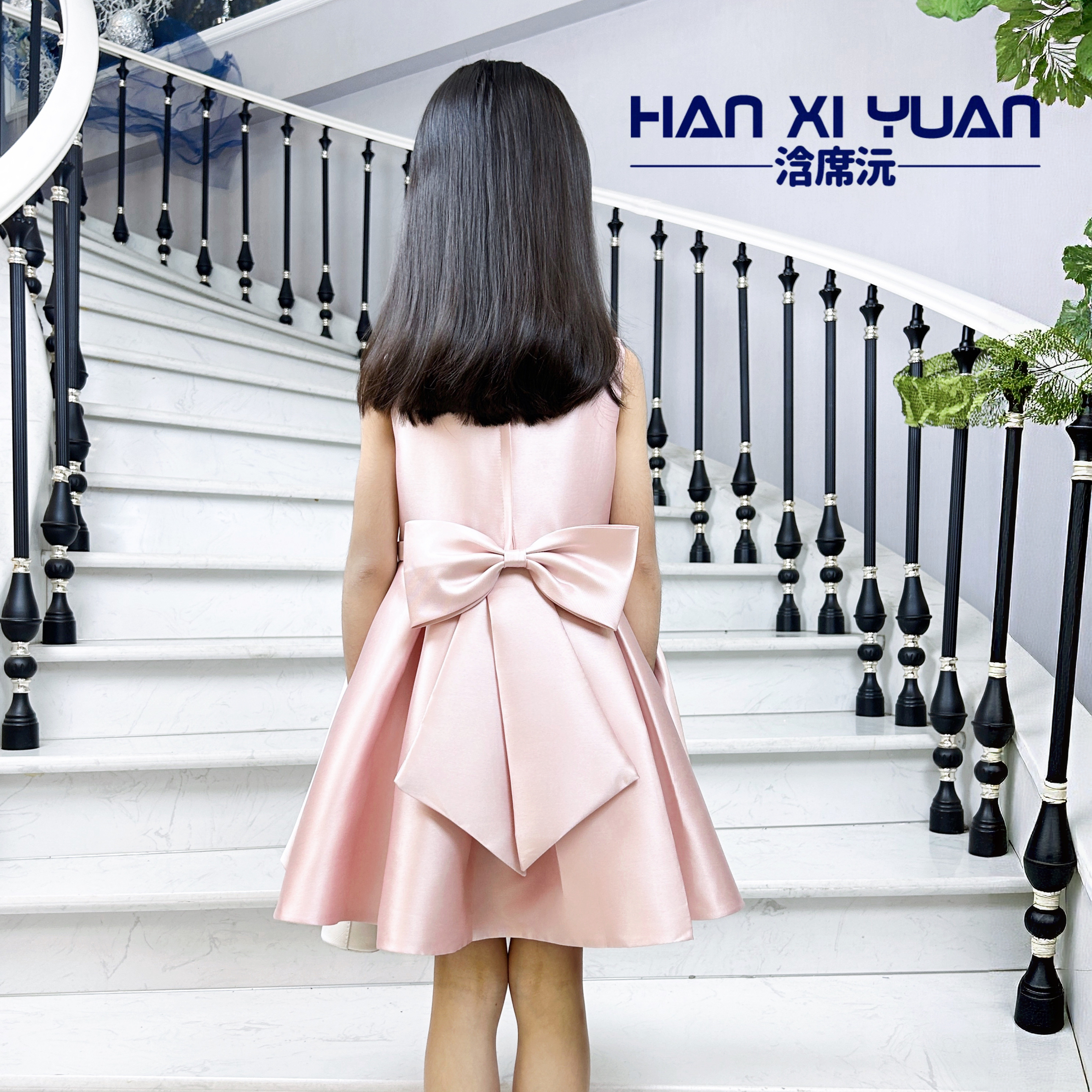 Детское платье Li Xiyuan, женская юбка-сокровище, элегантная темпераментная детская одежда, платье принцессы на день рождения, 2025 новый стиль