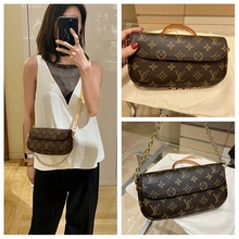 LV Louis Vuitton Женская сумка Новый цветочный маджонг IVY Двухцепная сумка с одним плечом и подмышкой M81911