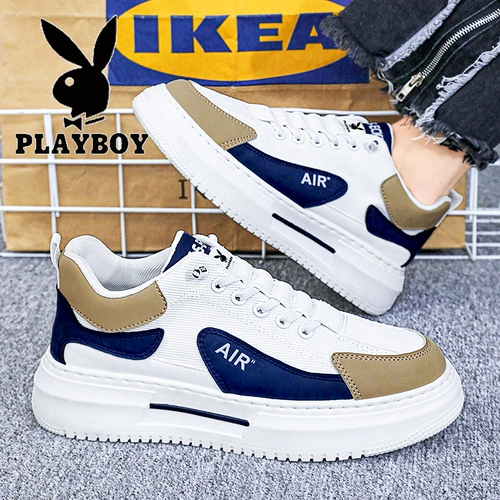 Playboy, летние кроссовки, спортивная обувь для отдыха на платформе, высокая белая обувь