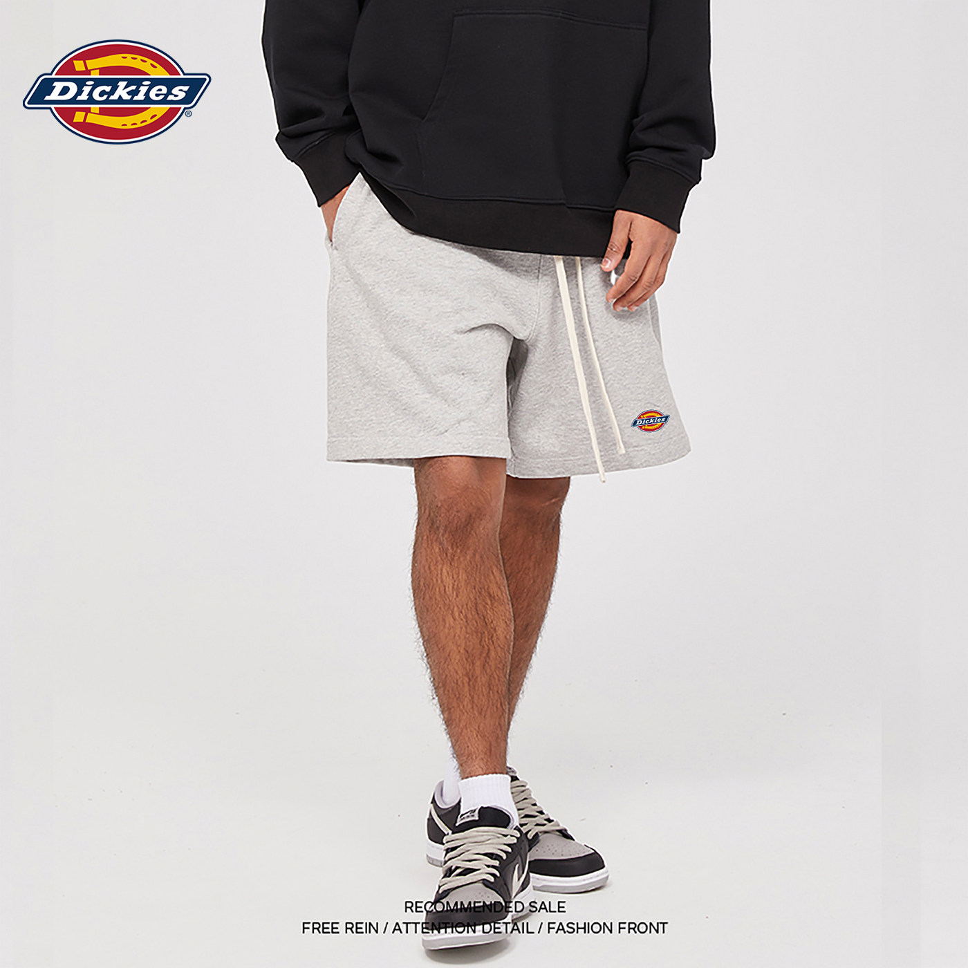 Бренд Dickies tide, американские трикотажные шорты, мужские летние хлопковые спортивные штаны для тяжелых условий эксплуатации, свободные универсальные брюки с пятью точками на завязках