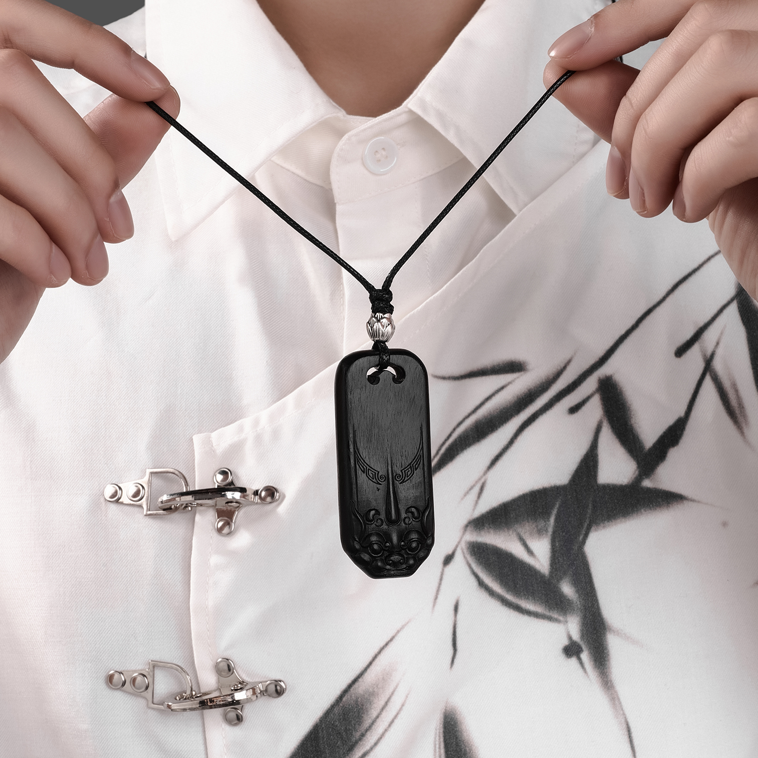 Кулон Pixiu из натурального сандалового дерева, мужское нишевое ожерелье высокого класса, женское новое ожерелье в китайском стиле, подарок на день рождения для бойфренда