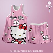 美式篮球服定制套装凯蒂猫球衣