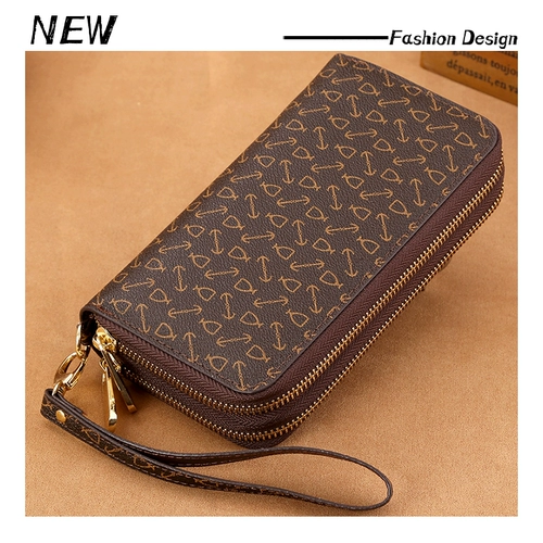 Кожаный длинный бумажник, вместительная и большая сумка, мобильный телефон, кошелек