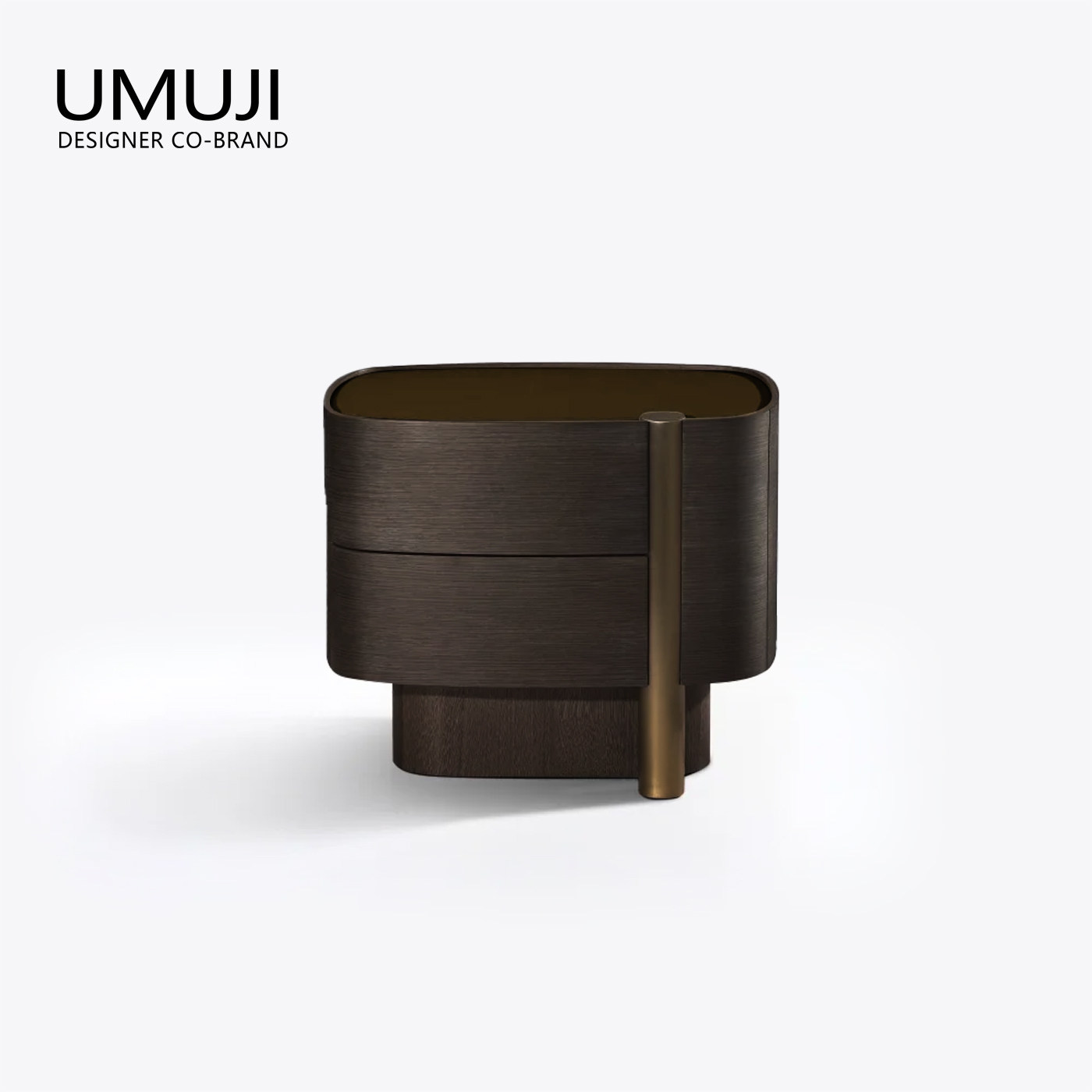 Роскошная прикроватная тумбочка UMUJI Nordic light в итальянском минималистском стиле для спальни - дизайнерская прикроватная тумбочка высокого класса в том же зарубежном стиле