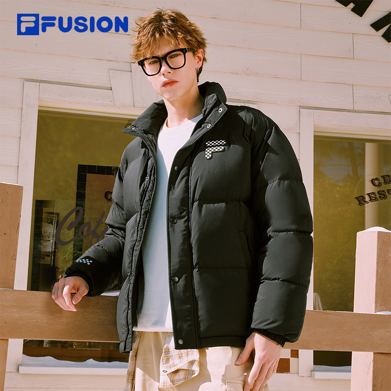 FILA FUSION Fila tide брендовая парная пуховая куртка женская зимняя спортивная лыжная теплая ветрозащитная куртка мужская