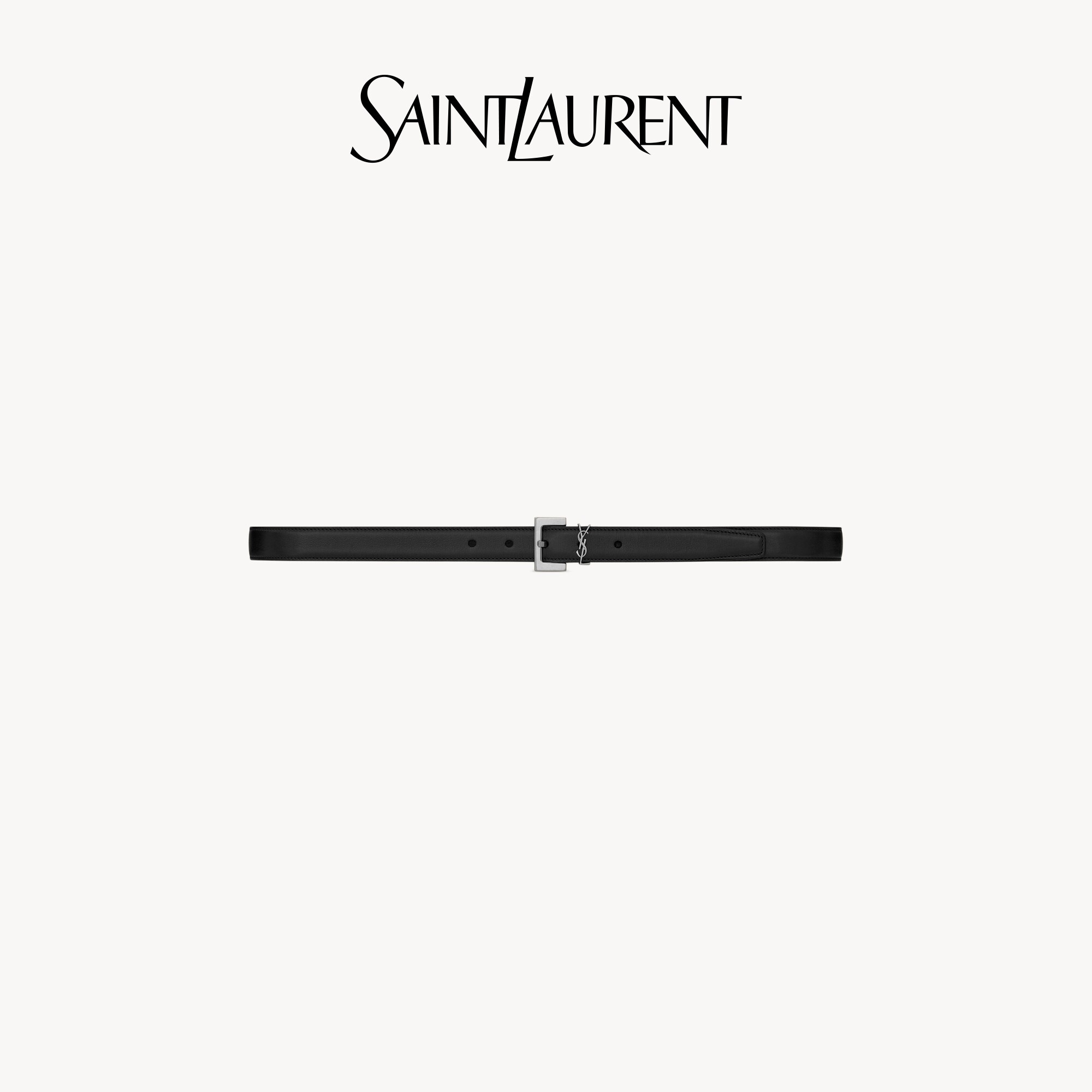 Женский глянцевый ремень YSL с квадратной пряжкой в виде буквы YSL/Saint Laurent belt