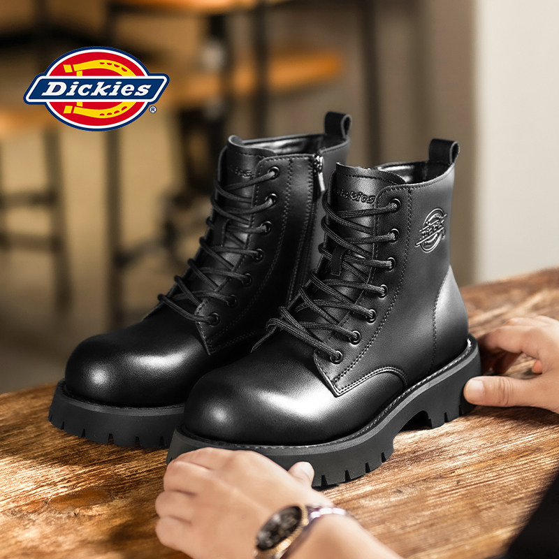 Черные ботинки Martin от Li Jian's same Dickies, мужская зимняя мужская обувь, плюс замшевые ботинки, мужские резиновые сапоги, мужские