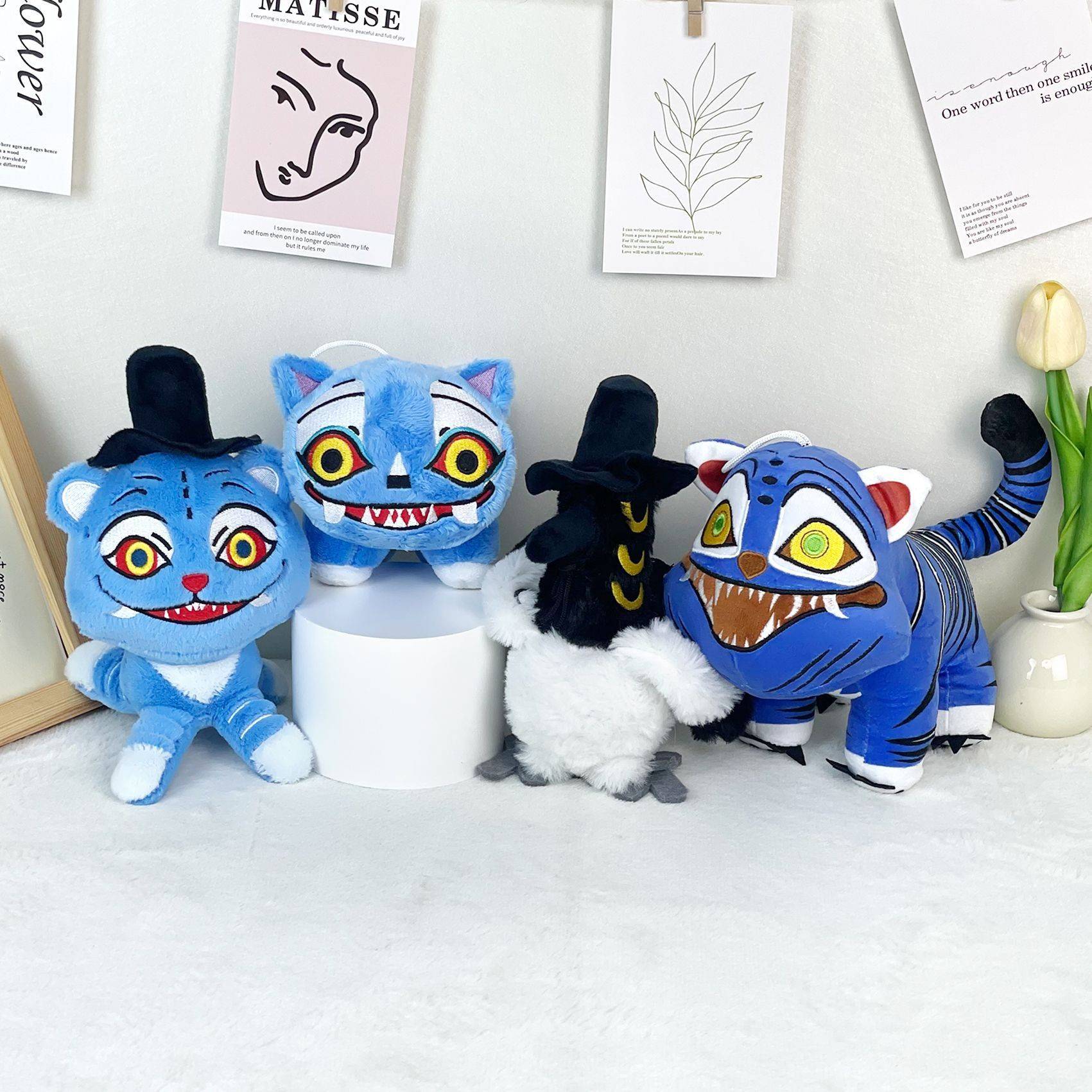 Трансграничный новый продукт охотники на демонов k-pop demon hunters плюшевая игрушка tiger bird doll кукла