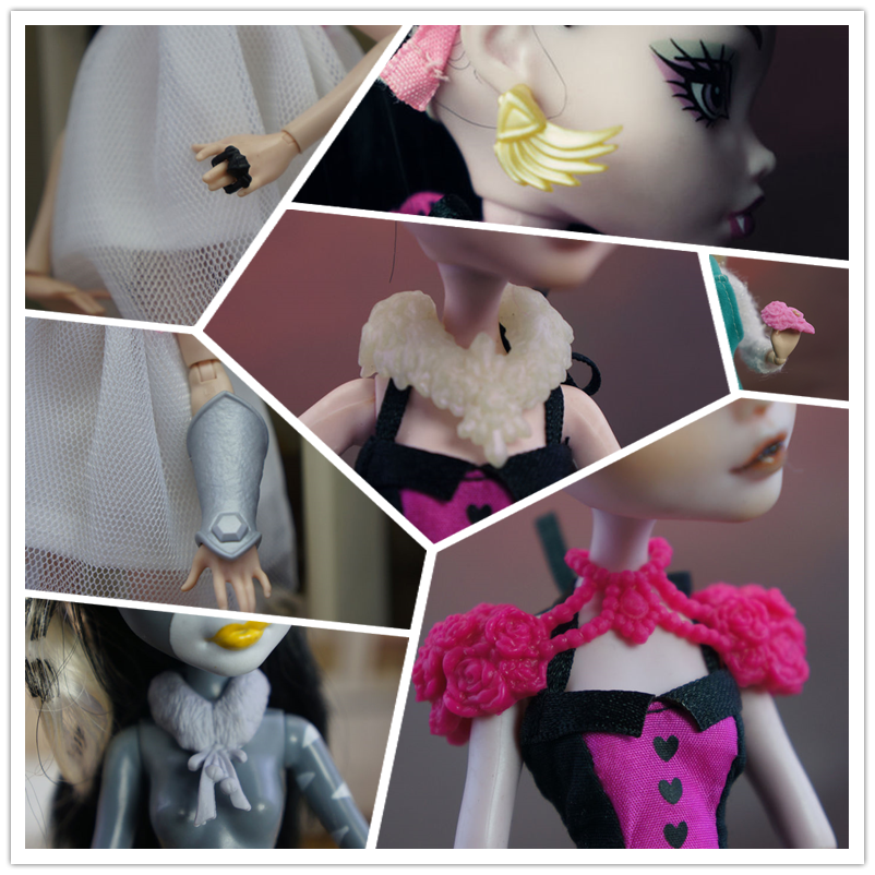 Аксессуары для кукол (Monster High) набор в стиле сказки — многоцветные варианты, комплект деталей