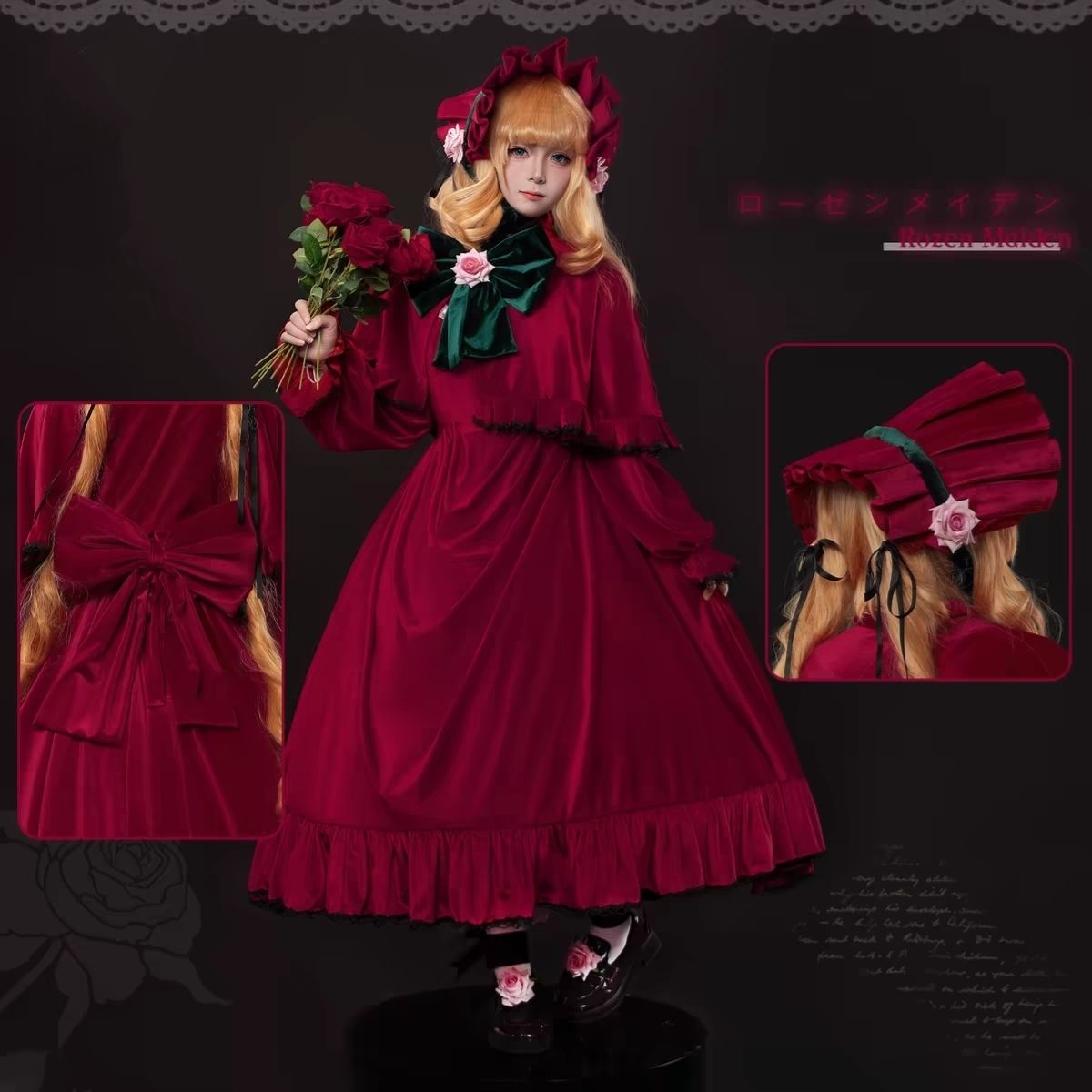 Rozen Maiden cosplay outfit, Shinku cosplay outfit, Lolita dress