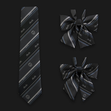 Original design of JK black tie for isolated mountain heart earthquake