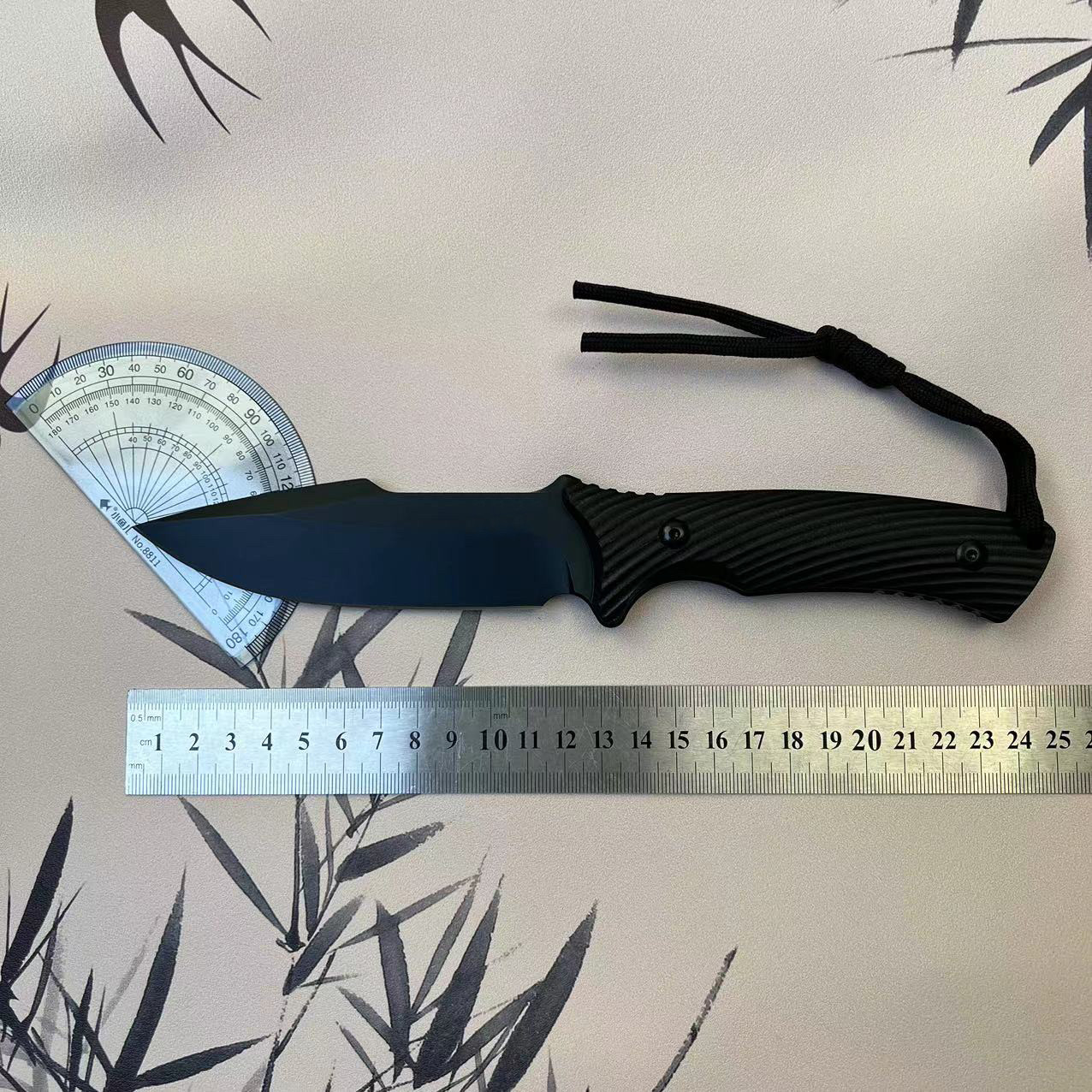 Уличный нож ESee 1095 из высокоуглеродистой стали портативный нож для полевых работ, фруктовый нож, оборудование для дикой природы, встроенный киль