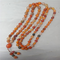 108 Gobi rough stones found in the auction of rare gemstones from Alxa, Xinjiang, colorful agate necklace with raisins