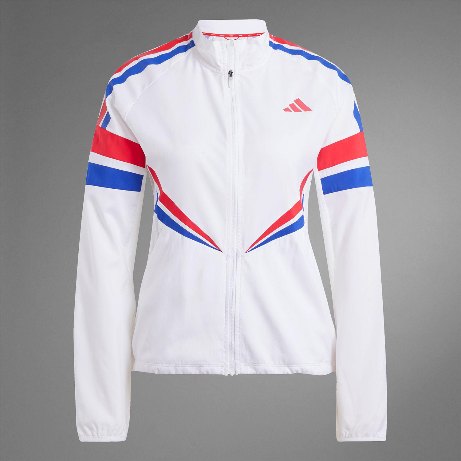 Adidas/Натуральная легкая женская куртка для тренировок и бега Adidas с классическим воротником-стойкой JD7330