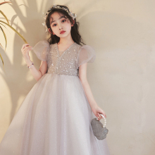 Girl host dress, high-end birthday princess dress, children's flower boy, little girl piano performance competition performance dress