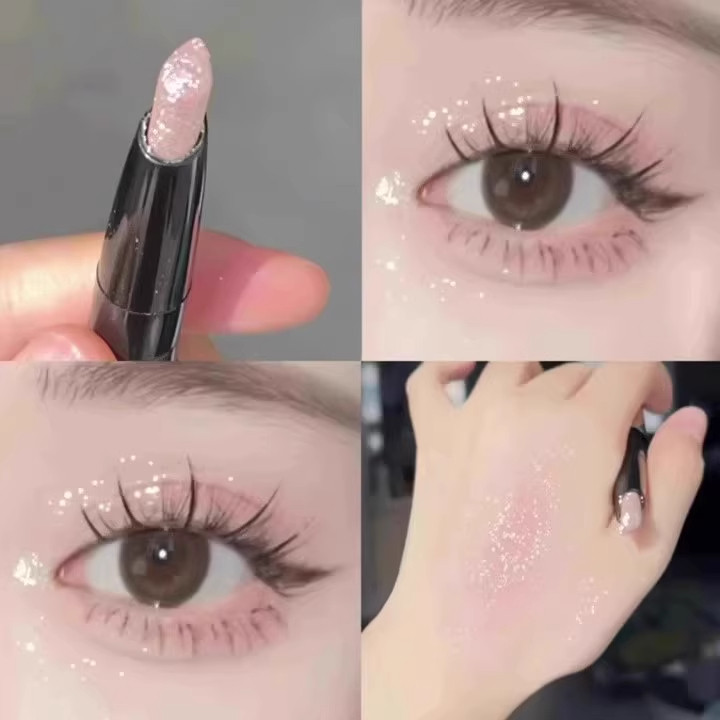 Ли Цзяци рекомендует lazy eyeshadow pen, тени-стик для век, немного формирующего монохрома, вспышку перламутрового оттенка шелкопряда, осветляющую ручку