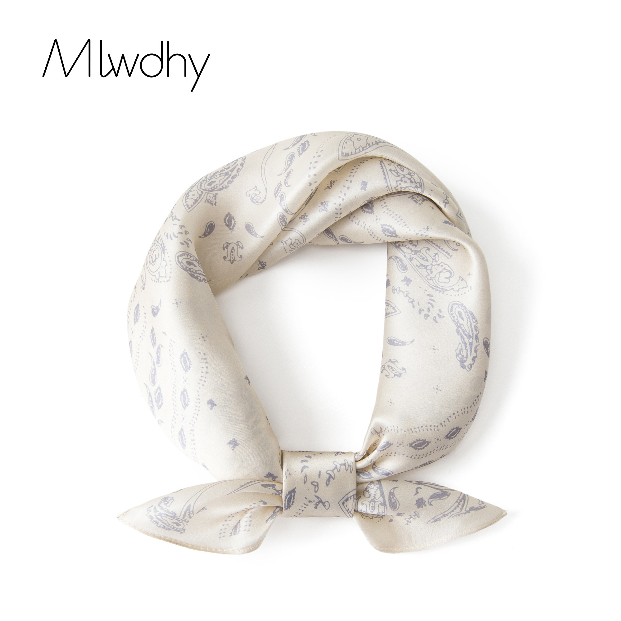 Men's silk scarf, casual and stylish neck warmer, small square scarf, music festival trendy headband, personalized wristband.