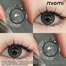 Miomi Miomi Pupils Women's Day Throw Liquid High Light Natural Hybrid Grey Brown Small Diameter Color Contact Lenses