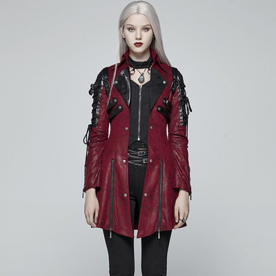 taobao agent ╋魔叹╋ PUNK RAVE蒸汽朋克Steam哥特GOTHIC军装帅气女外套Y349F