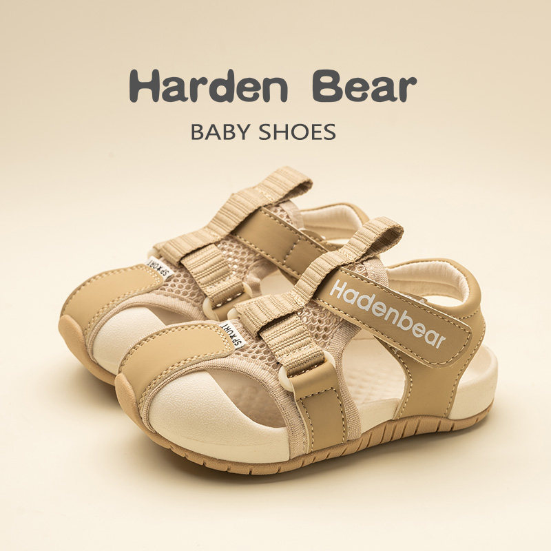 Детские сандалии Harden bear; обувь для малышей на мягкой подошве; коллекция 2025 года; летняя обувь для мальчиков; нескользящая функциональная обувь для девочек; сетчатая
