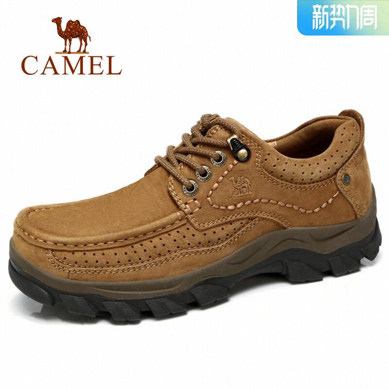 Мужская обувь Camel; четыре сезона; мужская кожаная повседневная обувь на толстой подошве с круглым носком в британском стиле; обувь с большим носком; мужская кожаная обувь
