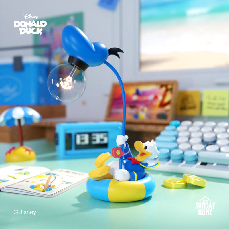 SUNDAYHOME Disney Дональд Дак Рыбалка Утка Легкое домашнее украшение Украшение рабочего стола Настольная лампа Креативный подарок