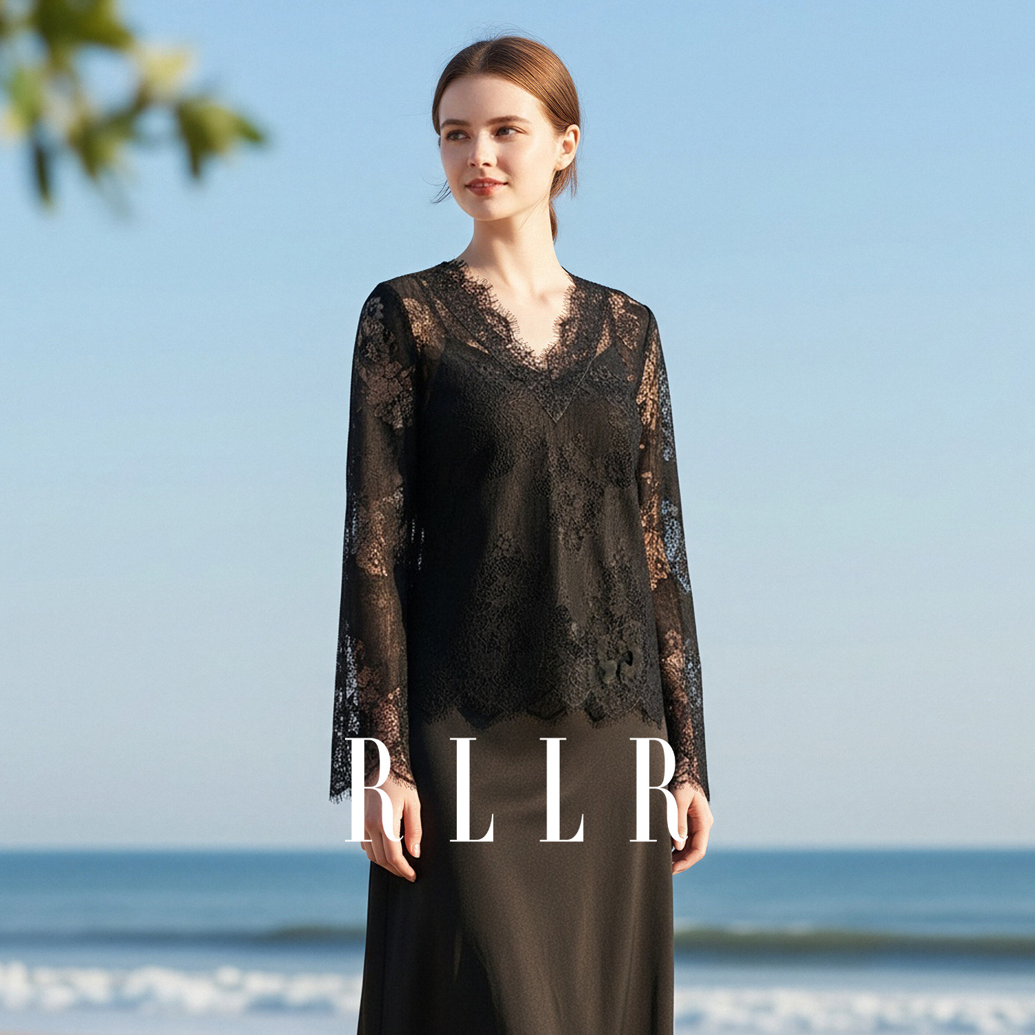 RL Ruolai selected [Нежная богиня] кружевная рубашка женская осенняя мода design sense hollow 2026 новый топ
