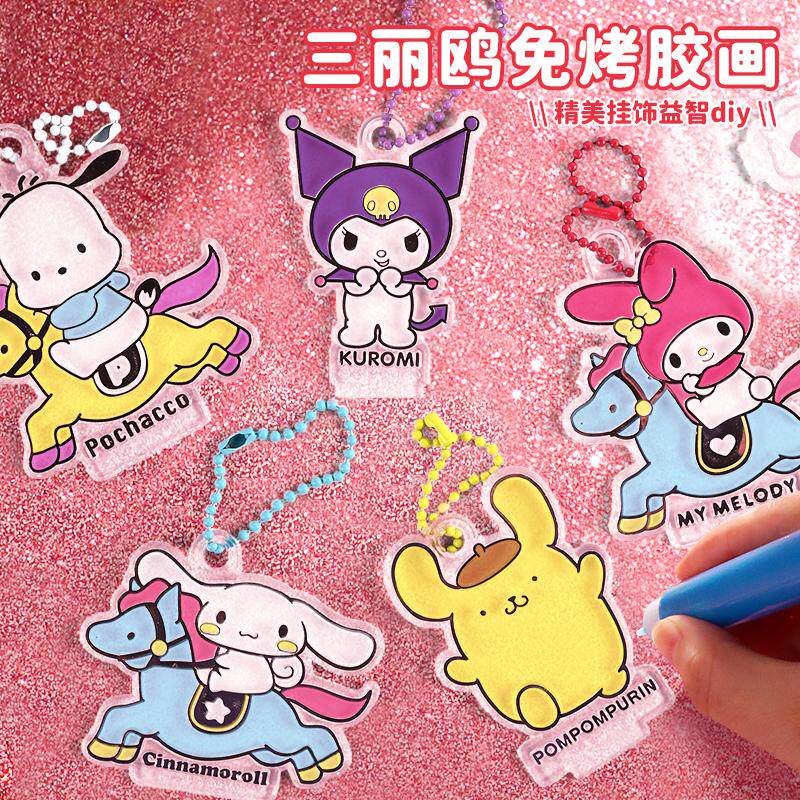 Куломи рисует без выпечки, без клея, детская картина Sanrio Lumberg, ручная работа, игрушки для девочек 