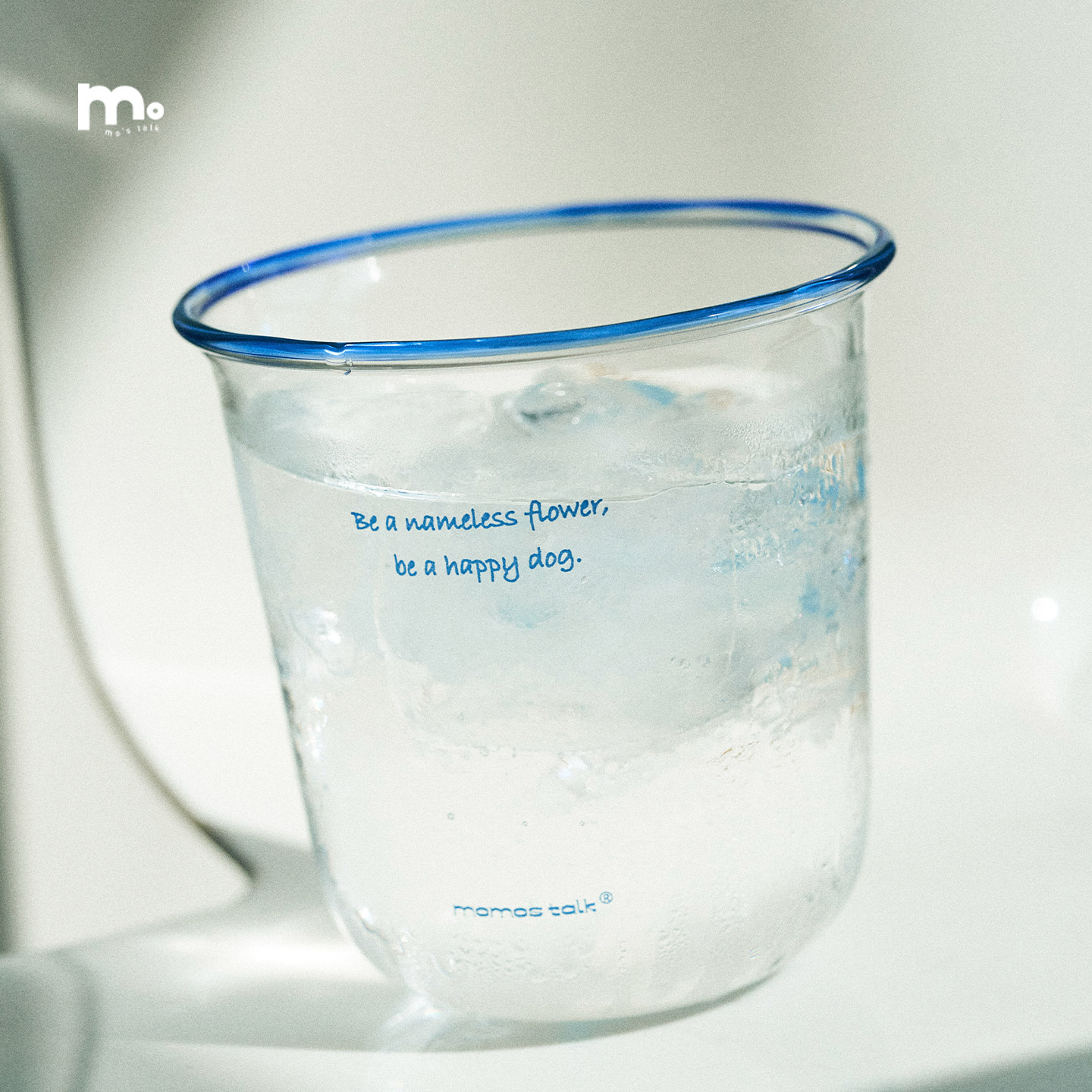 Оригинальный дизайн Moyu blues glass glass ins французская высокотемпературная наклейка ручной стакан для холодной воды, бокал для пивных напитков