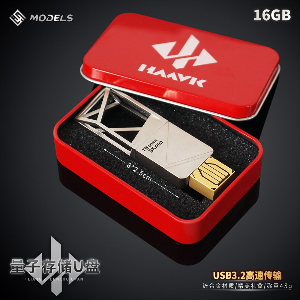 Периферийное устройство Delta Action Quantum Storage Metal U Disk 64GUSB3.0, физическая модель игры, подарок ручной работы