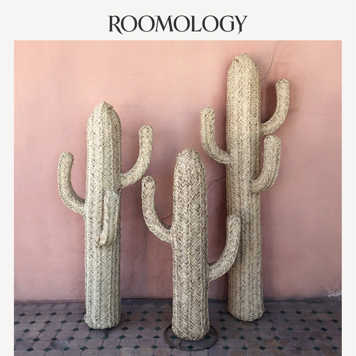 Roomology импортированная из Марокко натуральная солома ручной работы кактусовые растения мебель для пола предметы домашнего декора